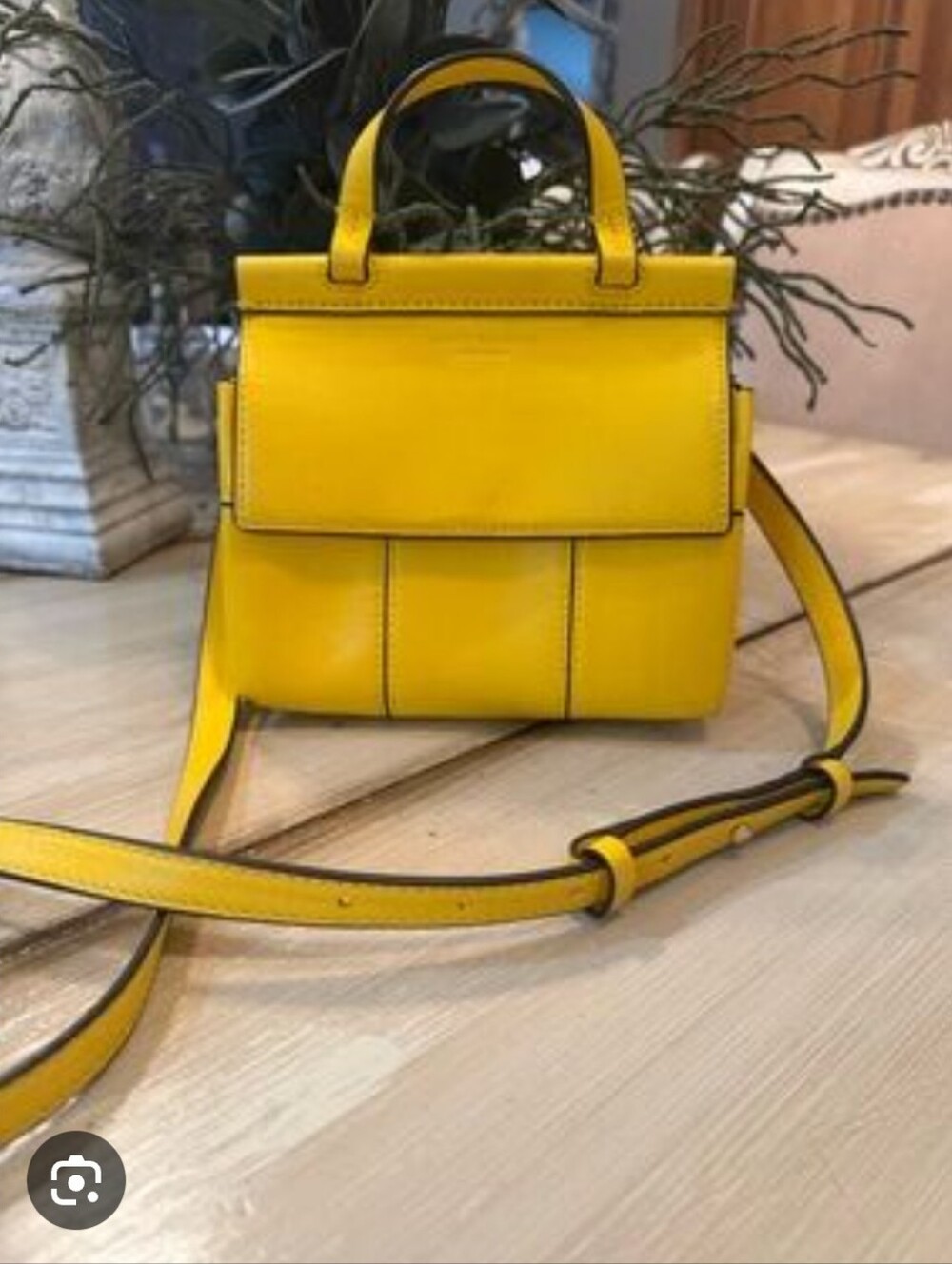 Tory Burch Yellow Leather Crossbody Bag